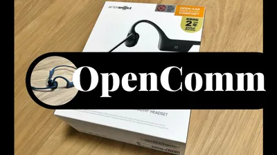 骨伝導のOpenCommレビュー。電話が多い人やテレワークに。ながら作業も最適