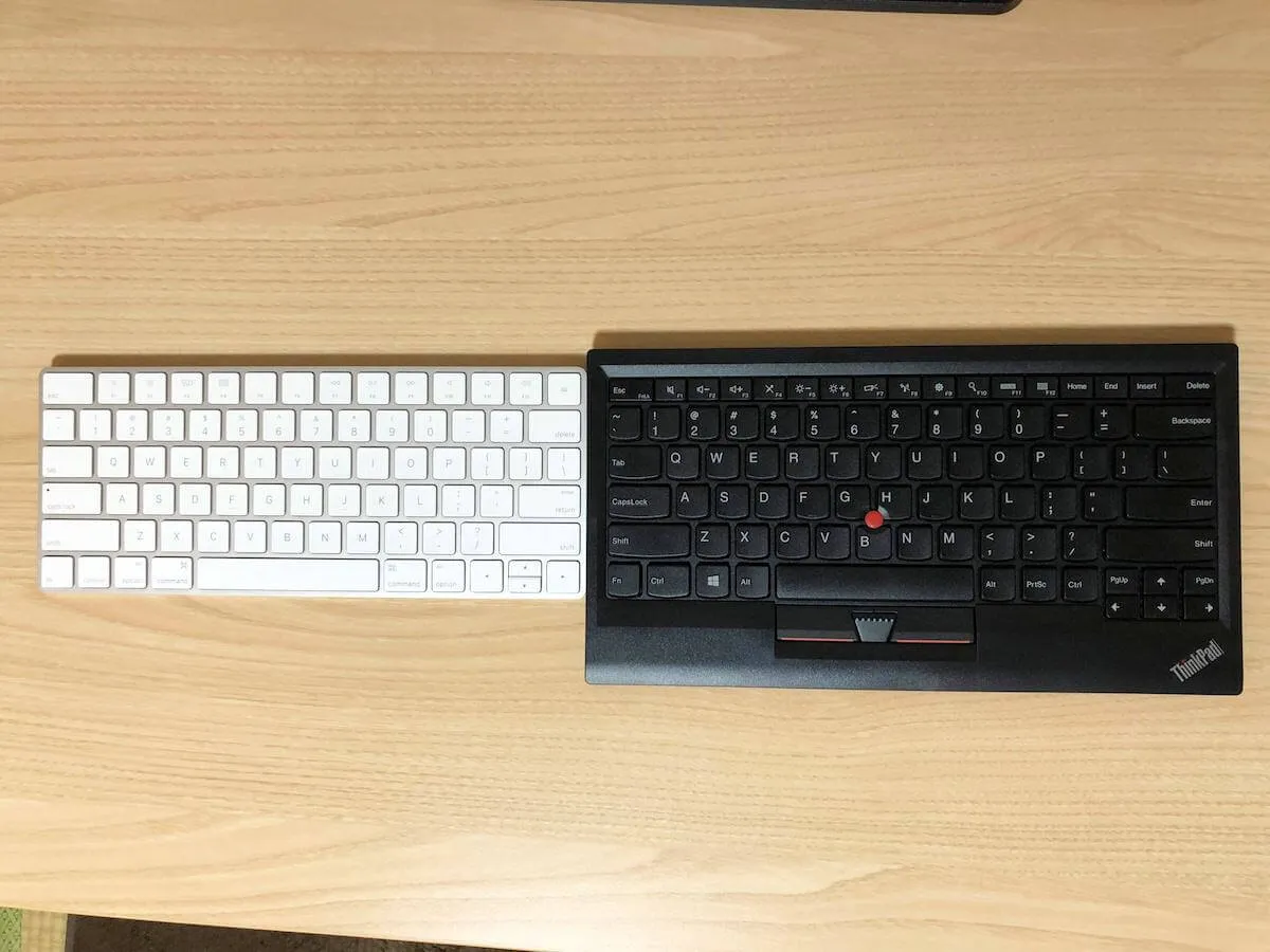 キーボードを横に並べる