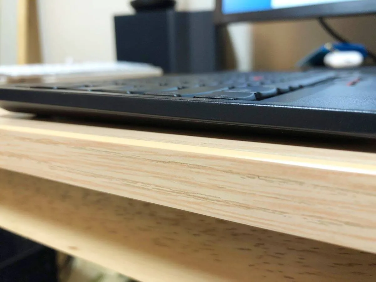 Thinkpadキーボードの厚み
