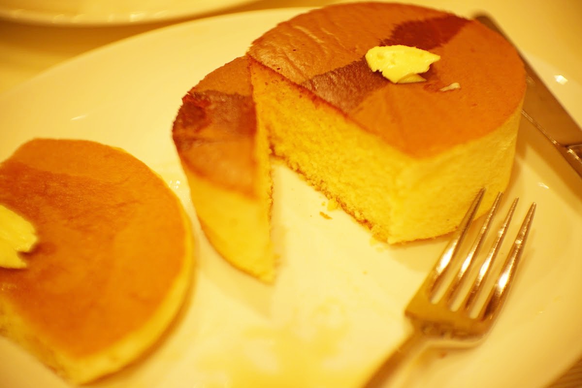パンケーキの断面図