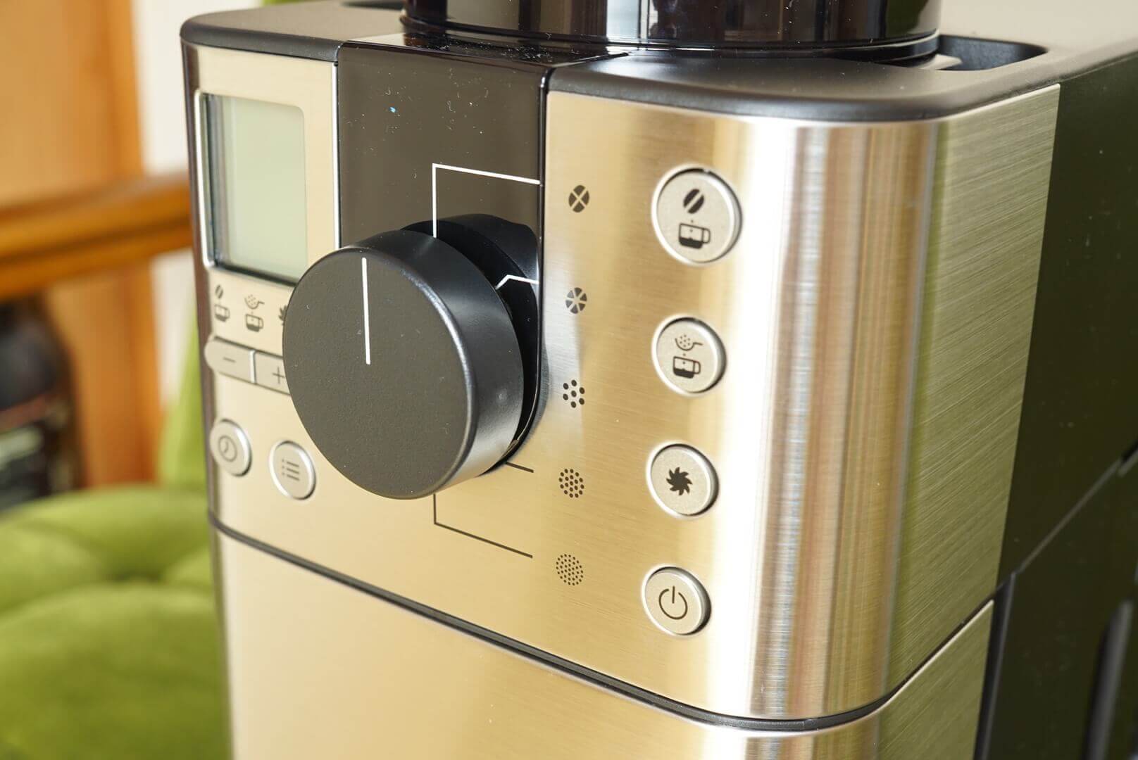 無印のコーヒーメーカーのボタン各種