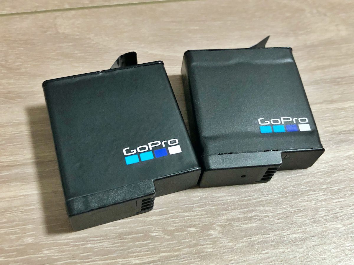 GoProのフル充電バッテリー