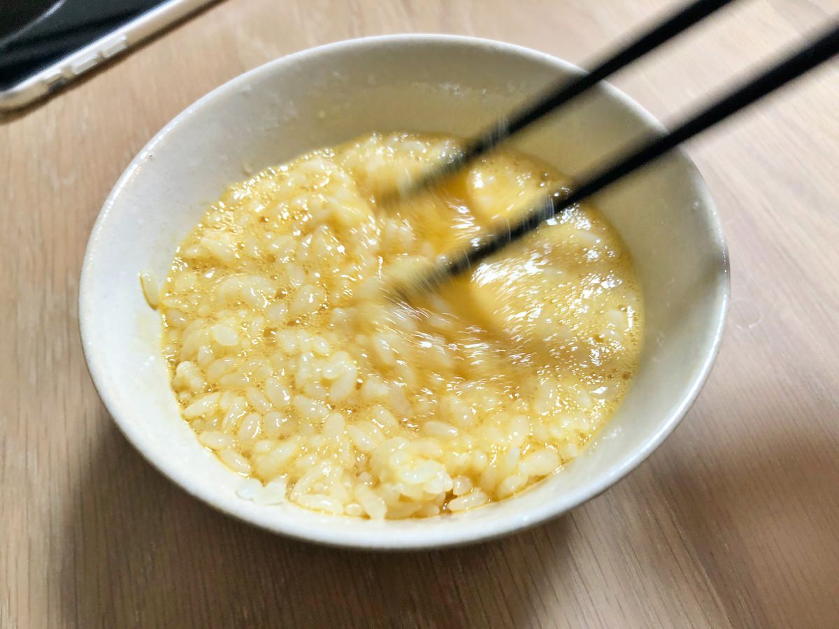 ふわふわメレンゲの卵かげご飯TKGのレシピ